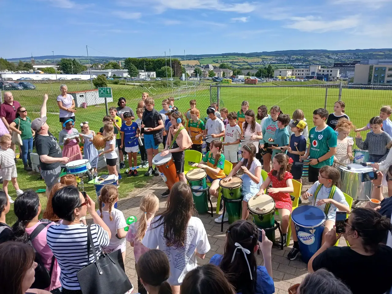 Outdoor summer festival gathering at DSSM